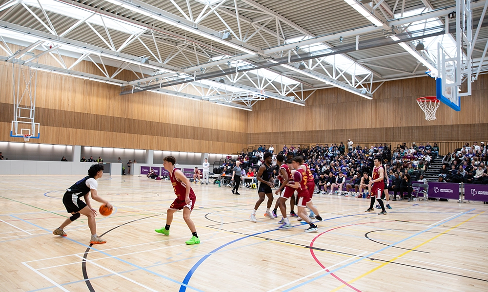 University open day sports hall