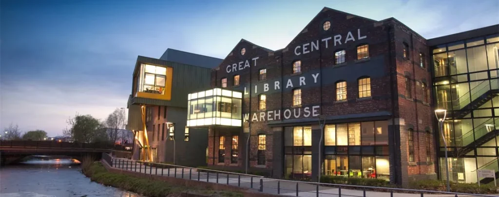 Photo of University of Lincoln campus library building